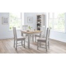 Julian Bowen Richmond Flip-Top Dining Table - Elephant Grey/Pale Oak