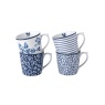 Laura Ashley Blueprint Set of 4 Mugs