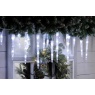 Festive 24 Colour Changing Icicle Lights - White to Blue