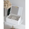 Stackers Two Tone Jewellery Box - Pebble White