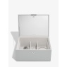 Stackers Two Tone Jewellery Box - Pebble Grey