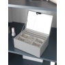 Stackers Two Tone Jewellery Box - Pebble Grey