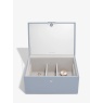 Stackers Two Tone Jewellery Box - Dusky Blue