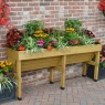 VegTrug Medium Wall Hugger Raised Planter - Natural Wood