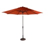 Supremo Riviera 3m Deluxe Crank & Tilt Parasol - Orange