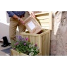 Zest Garden Wooden Parcel Store with Planter