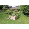 Zest Garden Wooden Square Sleeper Raised Bed