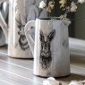 Downtown Hare Large Pitcher Vase - Distressed