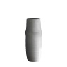 Downtown Larson Medium Terracotta Vase - White