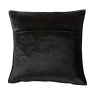 Downtown Meto Velvet Oxford Filled Cushion - Black