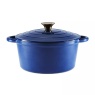 Barbary & Oak Cast Iron 20cm Casserole Blue