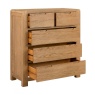 Zurich Oak 2 Over 3 Chest of Drawers