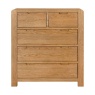 Zurich Oak 2 Over 3 Chest of Drawers