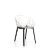 HND Flora Dining Chair Clear Seat