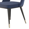 HND Sophie Black/Gold Dining Chair - Velvet Seat