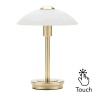 BHS BHS Archie Touch Sensitive Lamp - Satin Brass/Alabaster