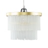 BHS Aubrey Easy Fit Light Shade - Brass/White