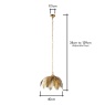 BHS BHS Brookby Palm Ceiling Pendant Light - Satin Brass