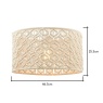 BHS BHS Macrame Easy Fit Large Light Shade 47cm - Ivory