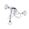 BHS BHS Marianne 3 Light Flush Ceiling Light - Chrome/Clear