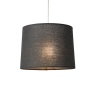 BHS BHS Mira Easy Fit Linen Light Shade 25cm - Black