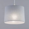 BHS Mira Easy Fit Linen Light Shade 25cm - Grey