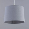 BHS Mira Easy Fit Linen Light Shade 25cm - Grey