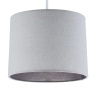 BHS Mira Easy Fit Linen Light Shade 25cm - Grey