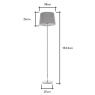 BHS BHS Mira Stem Touch Floor Lamp - Grey