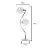 BHS Orianna 2 Light Table Lamp - Chrome/Clear