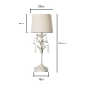 BHS BHS Paisley Table Lamp - Cream