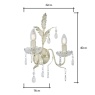 BHS BHS Paisley Wall Light - Cream/Gold