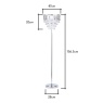 BHS BHS Paladina Floor Lamp - Chrome/Clear