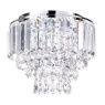 BHS Paladina Flush 30cm Ceiling Light - Chrome/Clear