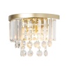 BHS BHS Paladina Wall Light - Brass/Clear