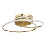 BHS Pei Rings LED Flush Ceiling Light - Satin Brass