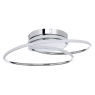 BHS Pei Rings LED Flush Ceiling Light - Chrome