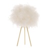 BHS BHS Feather Tripod Table Lamp - Satin Brass/White