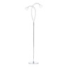 BHS BHS Soni Floor Lamp - Chrome/Opal