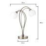 BHS BHS Soni Table Lamp - Antique Brass/Alabaster