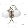 BHS BHS Soni Wall Light - Antique Brass/Alabaster