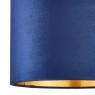 BHS Velvet Easy Fit Light Shade 30cm - Navy/Brass