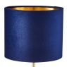 BHS BHS Velvet Table Lamp - Navy/Brass