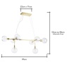 BHS Hennock Diner Pendant Light - Brass