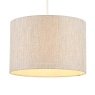 BHS BHS Metallic Linen Easy Fit Light Shade 30cm - Natural