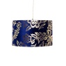 BHS BHS Mica Velvet Easy Fit Light Shade 30cm - Navy/Gold