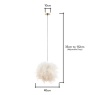 BHS Plume Feather Ball Ceiling Pendant - Brass