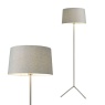 BHS BHS Stassy Floor Lamp - Nickel/Grey