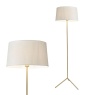 BHS BHS Stassy Floor Lamp - Brass/White