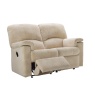 G Plan Chloe 2 Seater Recliner Sofa - Checkers Oyster